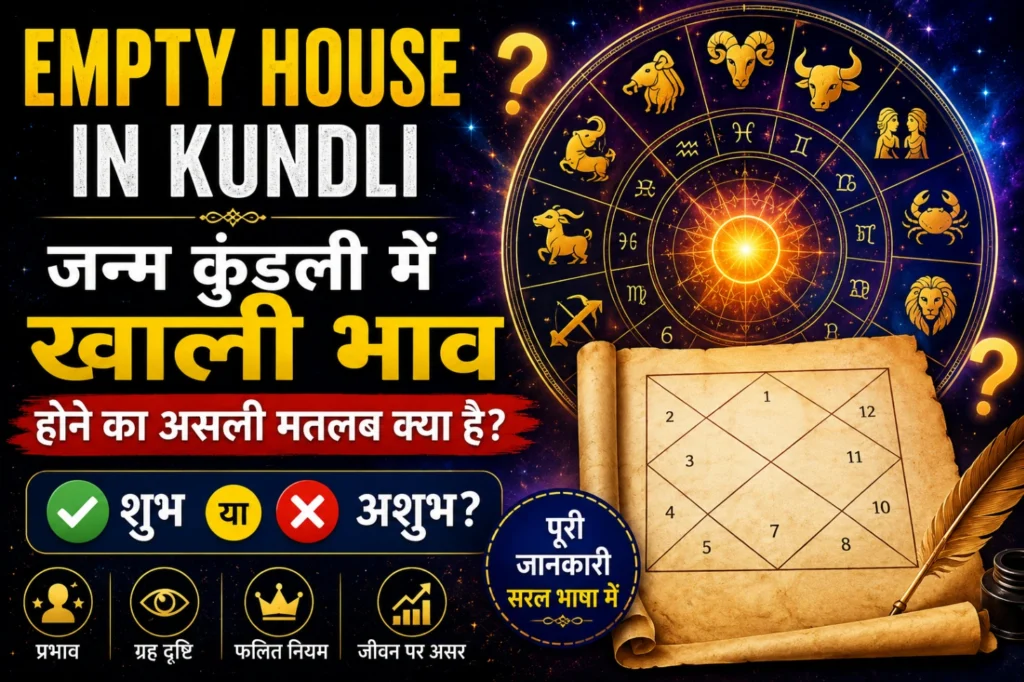Empty House in Kundli Meaning in Vedic Astrology