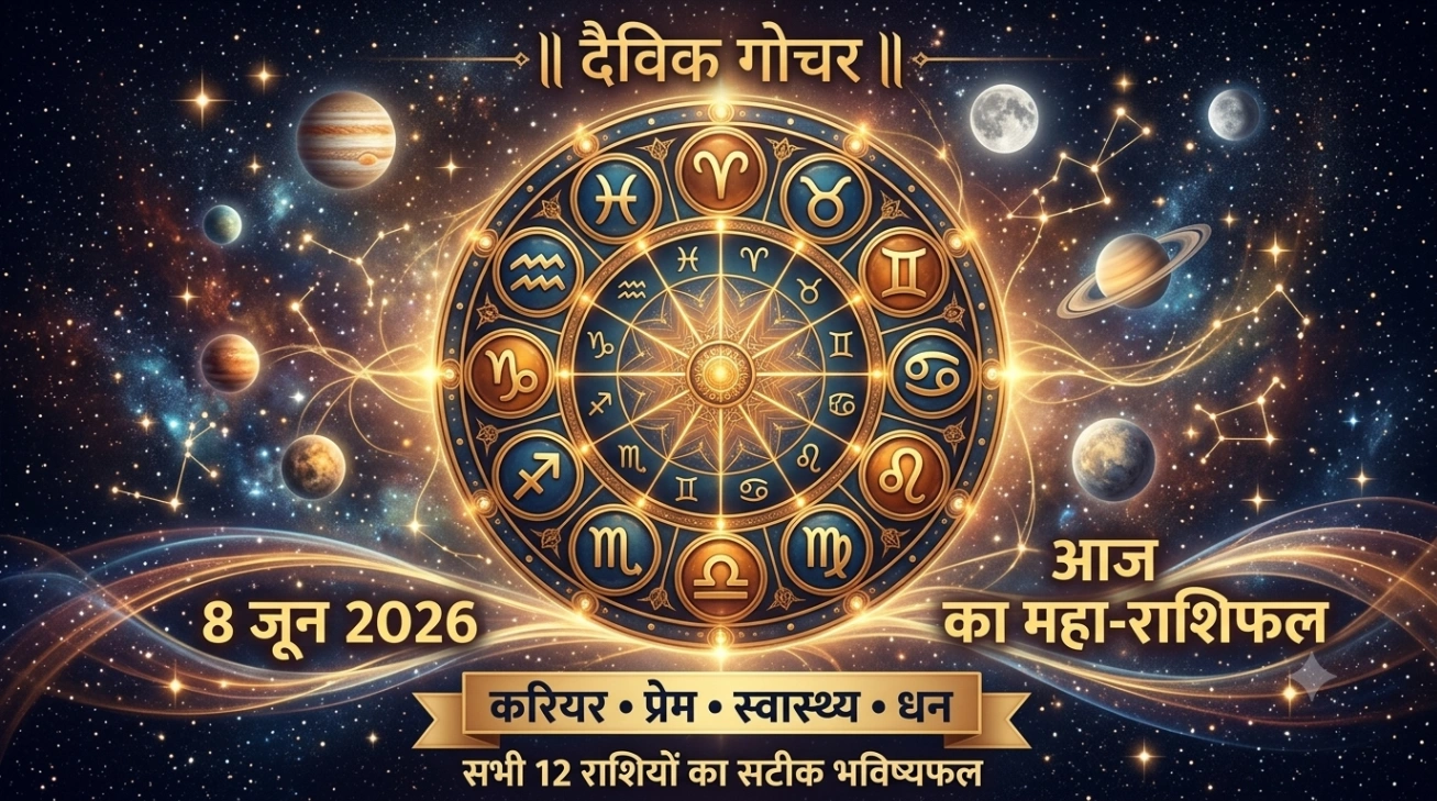 ✨ 8 June ka rashifal: खुलेंगे बंद किस्मत के ताले! जानें सच