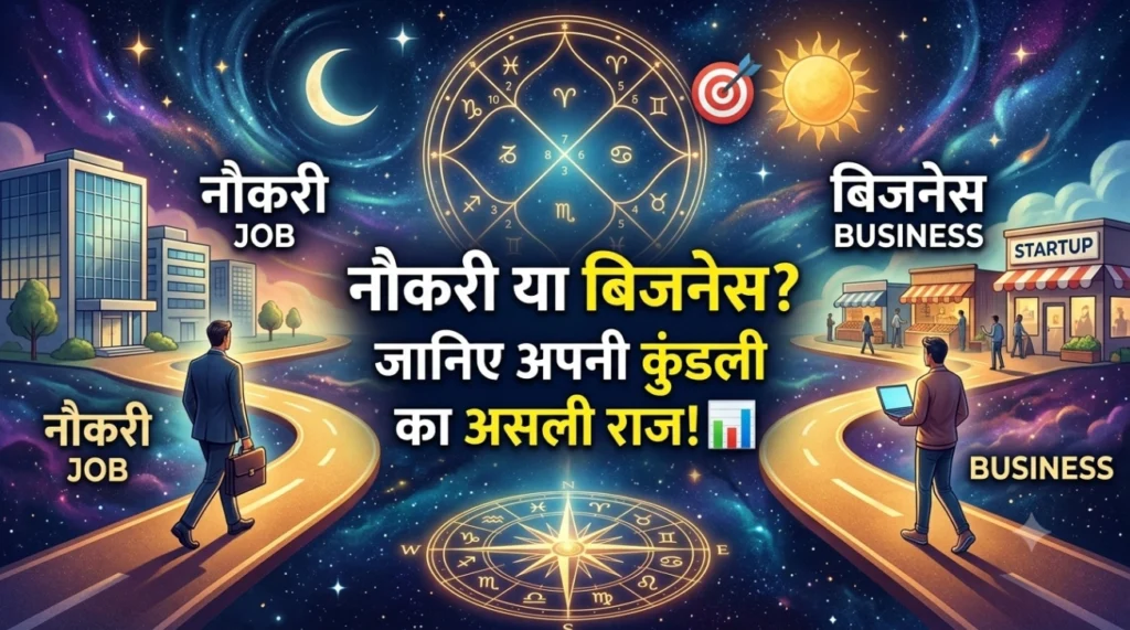 नौकरी या बिजनेस कुंडली के अनुसार करियर का चुनाव