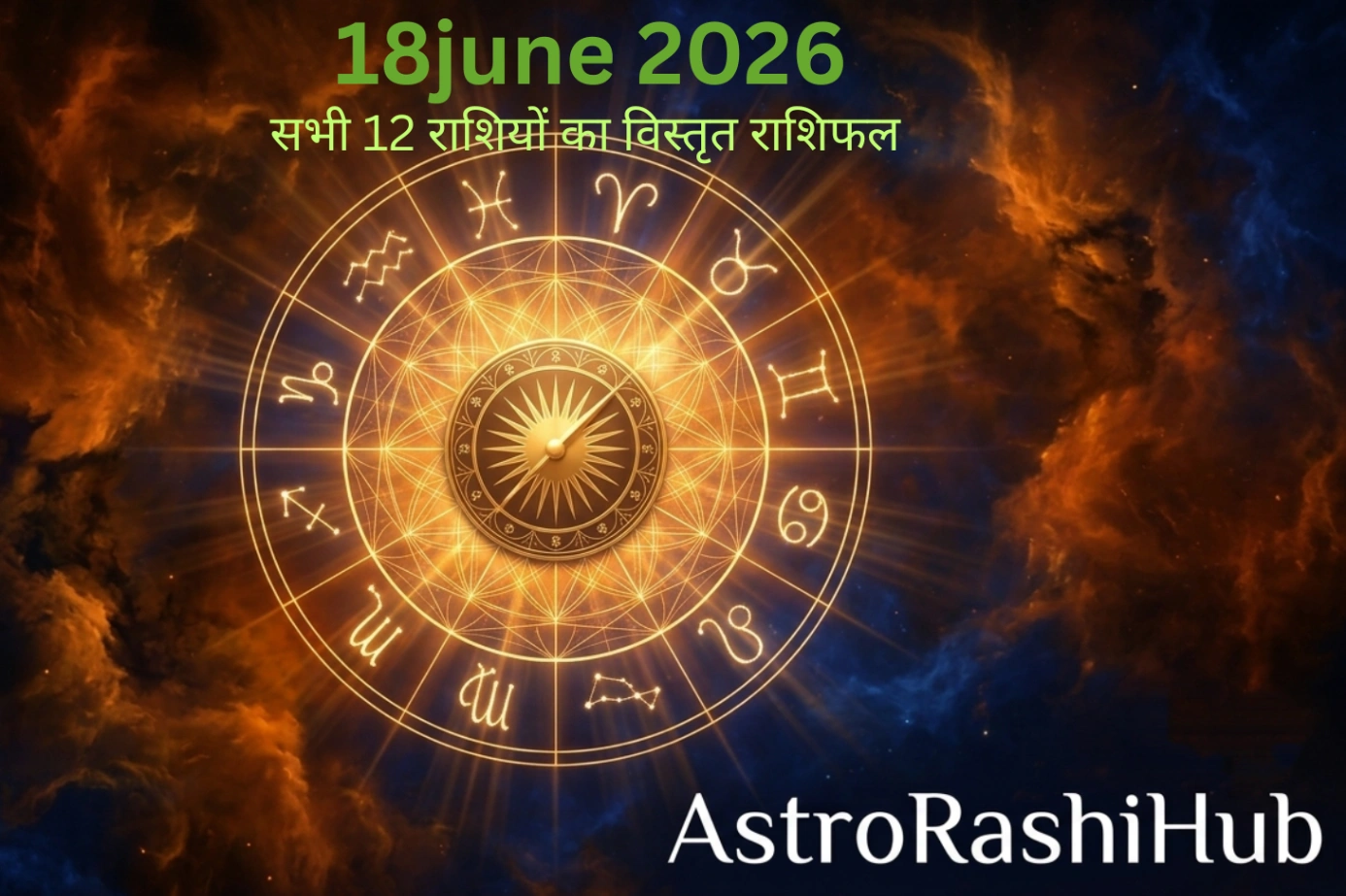 आज का राशिफल 18 जून 2026: क्या चमकेगा आपका भाग्य? जानें सभी 12 राशियों का भविष्यफल