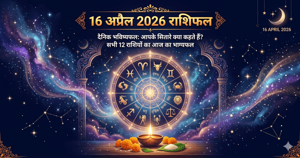 16 अप्रैल 2026 राशिफल janiye aaj aapka din kaisa hai