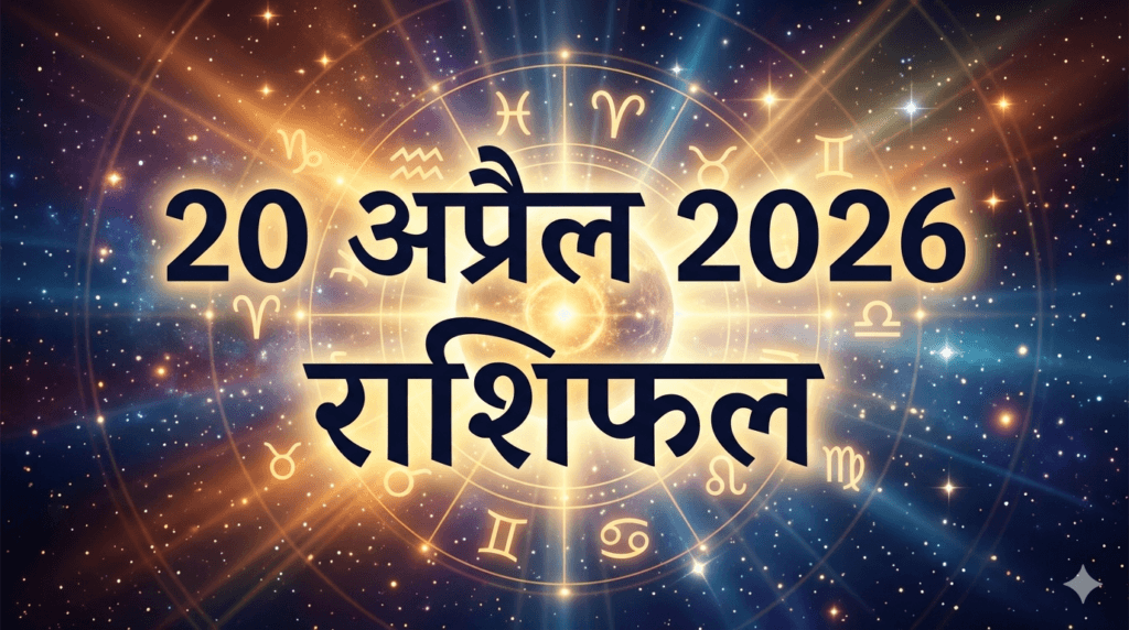20 अप्रैल 2026 राशिफल: सभी 12 राशियों का आज का भविष्यफल, करियर, प्रेम, धन और स्वास्थ्य
