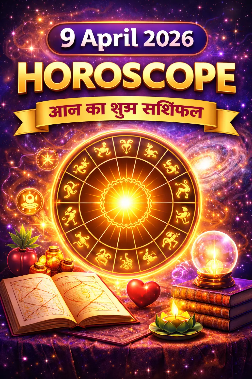 9 April 2026 Horoscope in Hindi | Aaj ka Rashifal for all 12 zodiac signs
