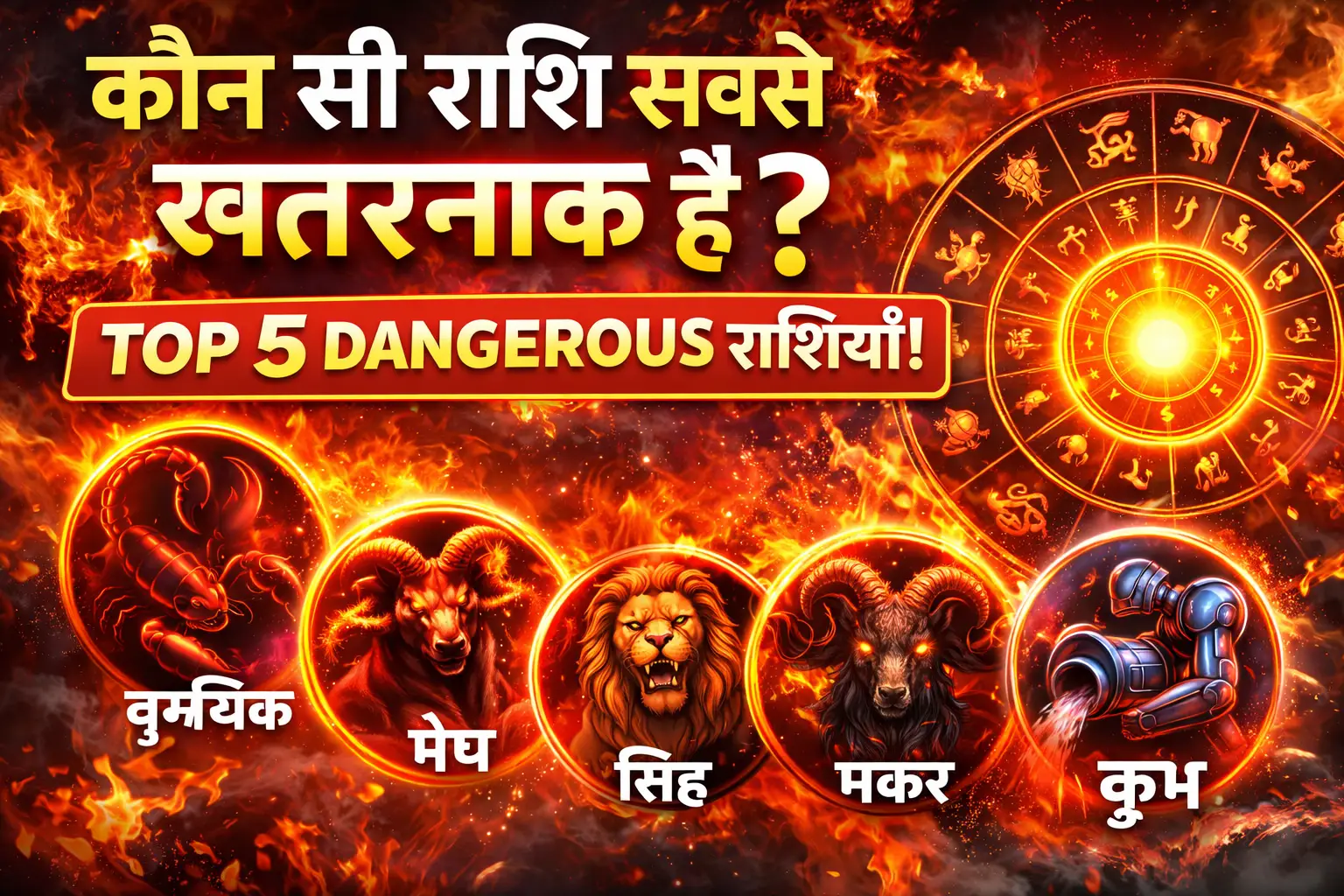 Kaun Si Rashi Sabse Dangerous Hai – Top 5 Dangerous Rashiyan