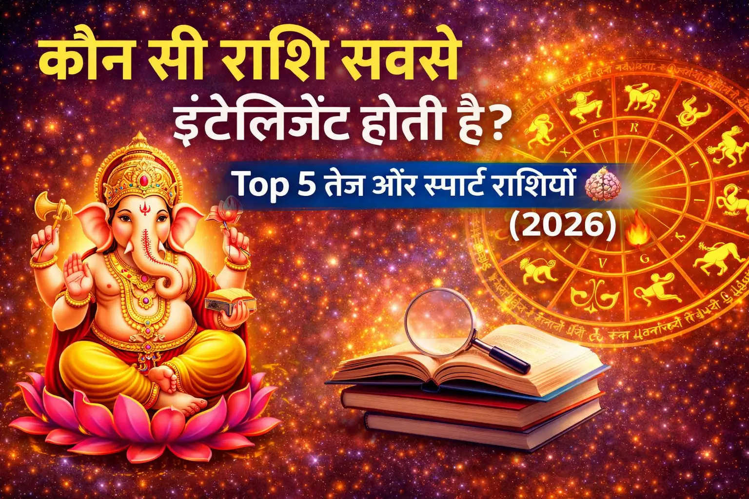 Kaun Si Rashi Sabse Intelligent Hoti Hai? Top 5 Tez Aur Smart Rashiyan (2026) 🧠🔥