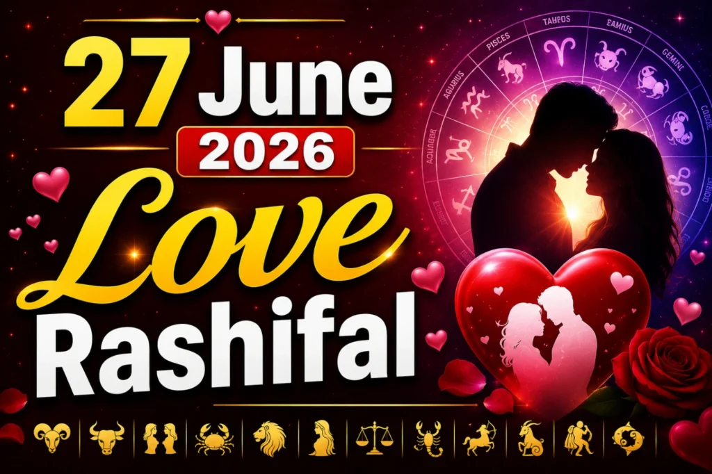 27 June Love Rashifal 2026 कल का लव राशिफल और धन लाभ के महाउपाय एस्ट्रोराशिहब