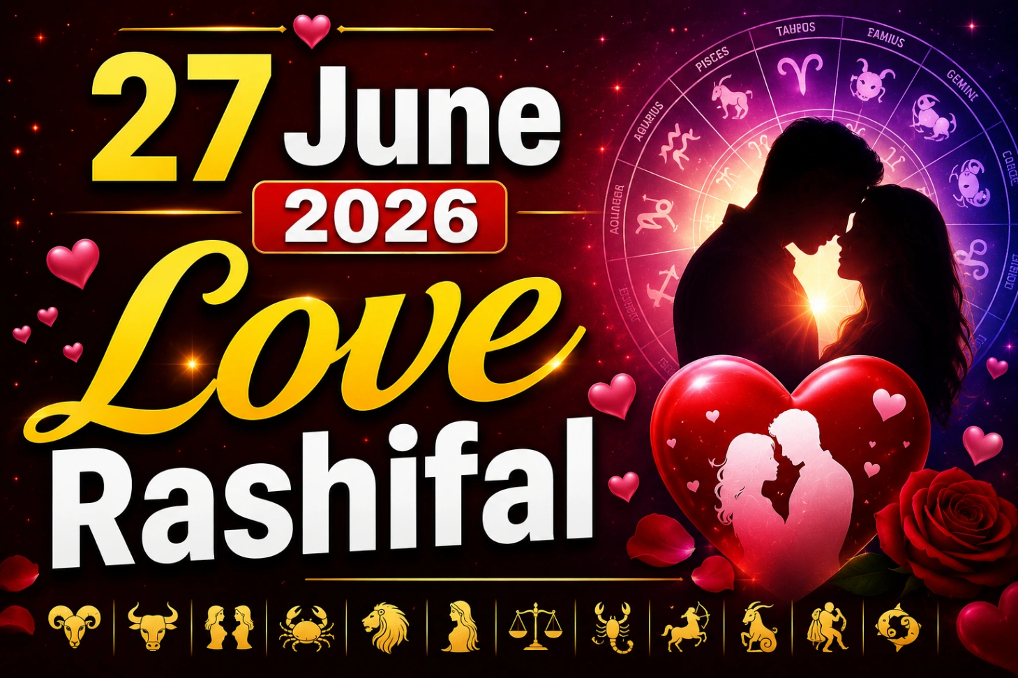 27 June Love Rashifal 2026: कल इन राशियों पर बरसेगी कुबेर देव और बजरंगबली की कृपा, खुलेंगे धन के मार्ग! 💰⚡