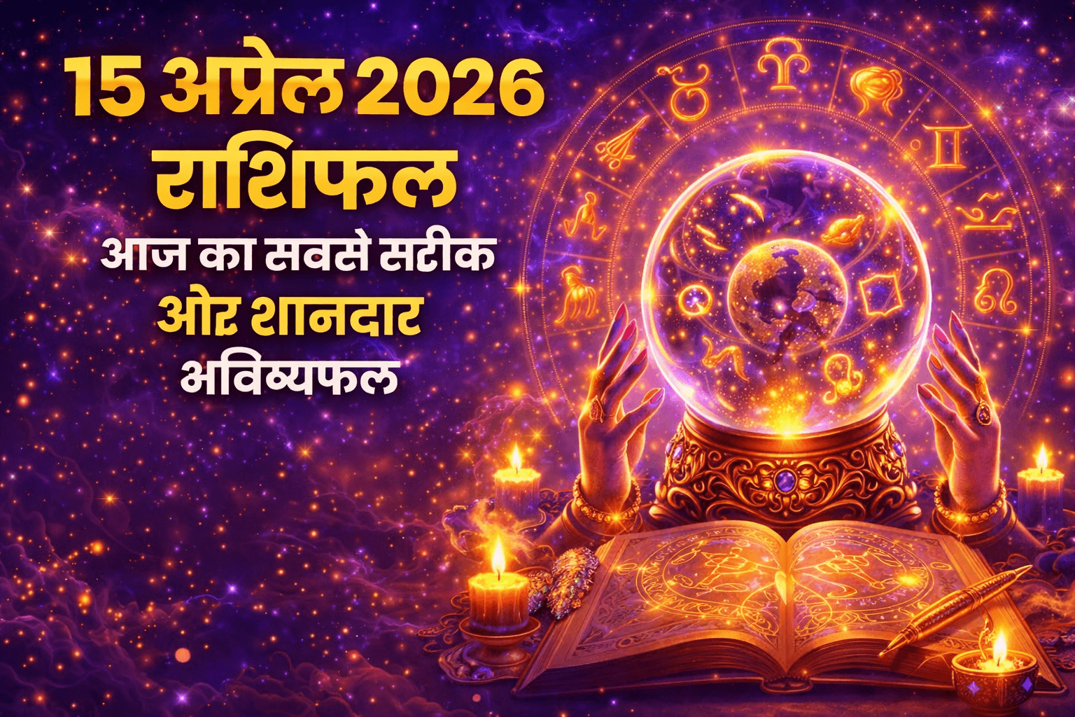 15 अप्रैल 2026 राशिफल – आज का सबसे सटीक और शानदार भविष्यफल