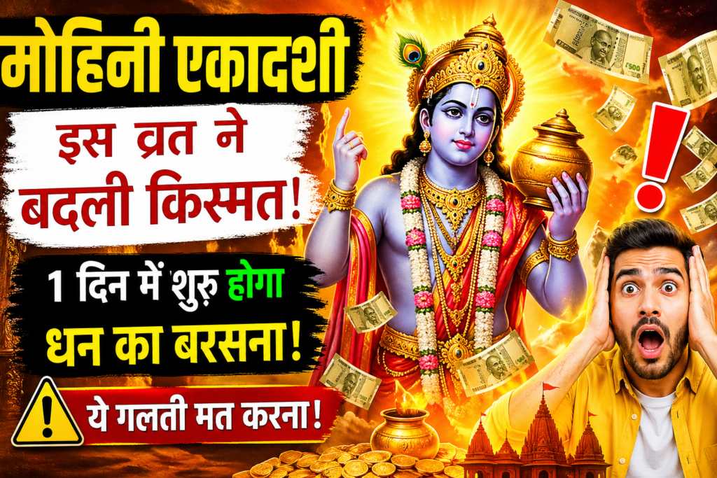 मोहिनी एकादशी व्रत से बदली किस्मत, धन वर्षा और विष्णु मोहिनी अवतार