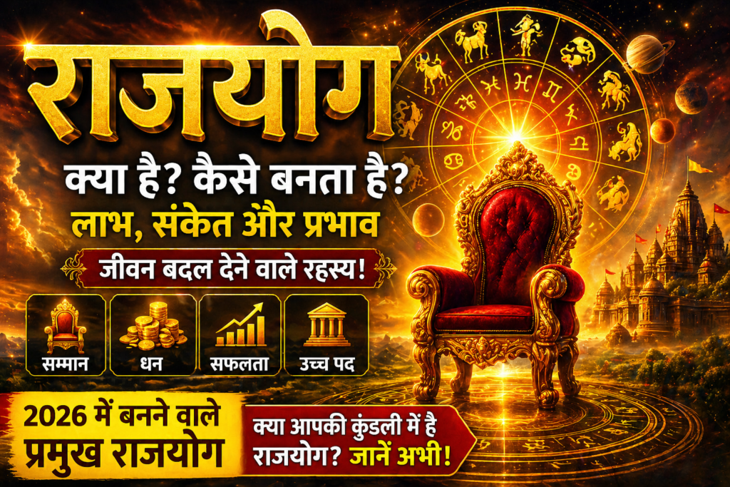 कुंडली में राजयोग के संकेत, धन और सम्मान प्राप्ति, सफलता देने वाले ज्योतिषीय योग