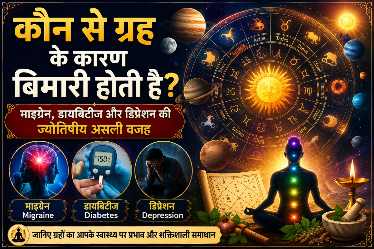Kaun Se Grah Ke Kaaran Bimari Hoti Hai? Janiye Asli Wajah