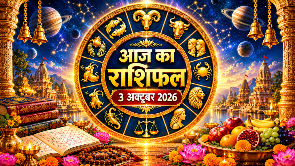 आज का राशिफल 3 अक्टूबर 2026