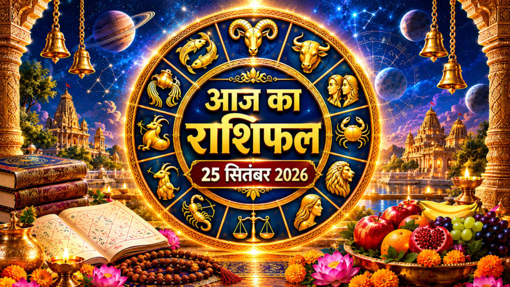 आज का राशिफल 25 सितंबर 2026