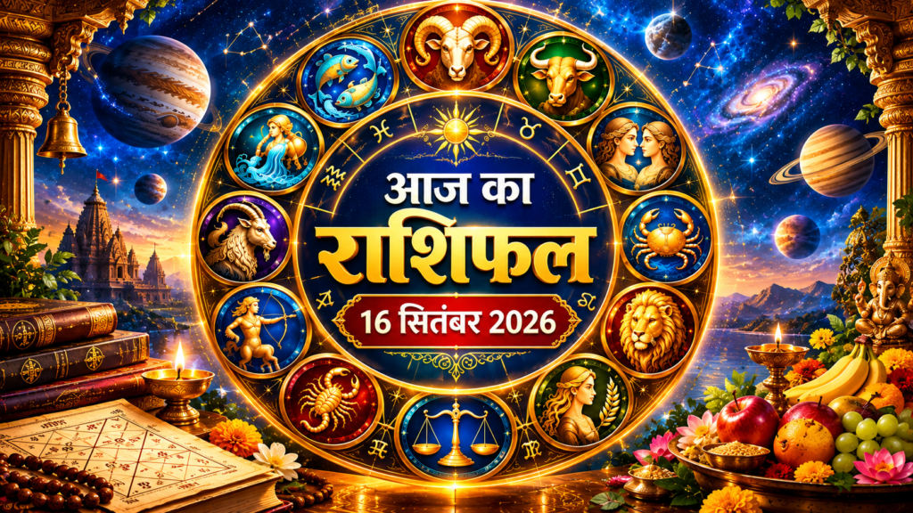 आज का राशिफल 16 सितंबर 2026