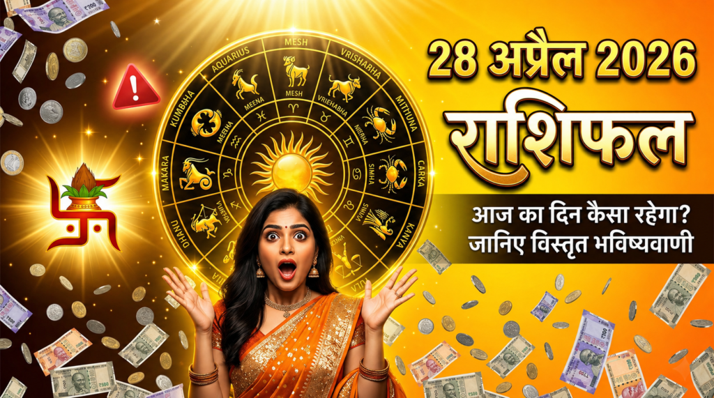 28 अप्रैल 2026 राशिफल zodiac astrology hindi daily horoscope