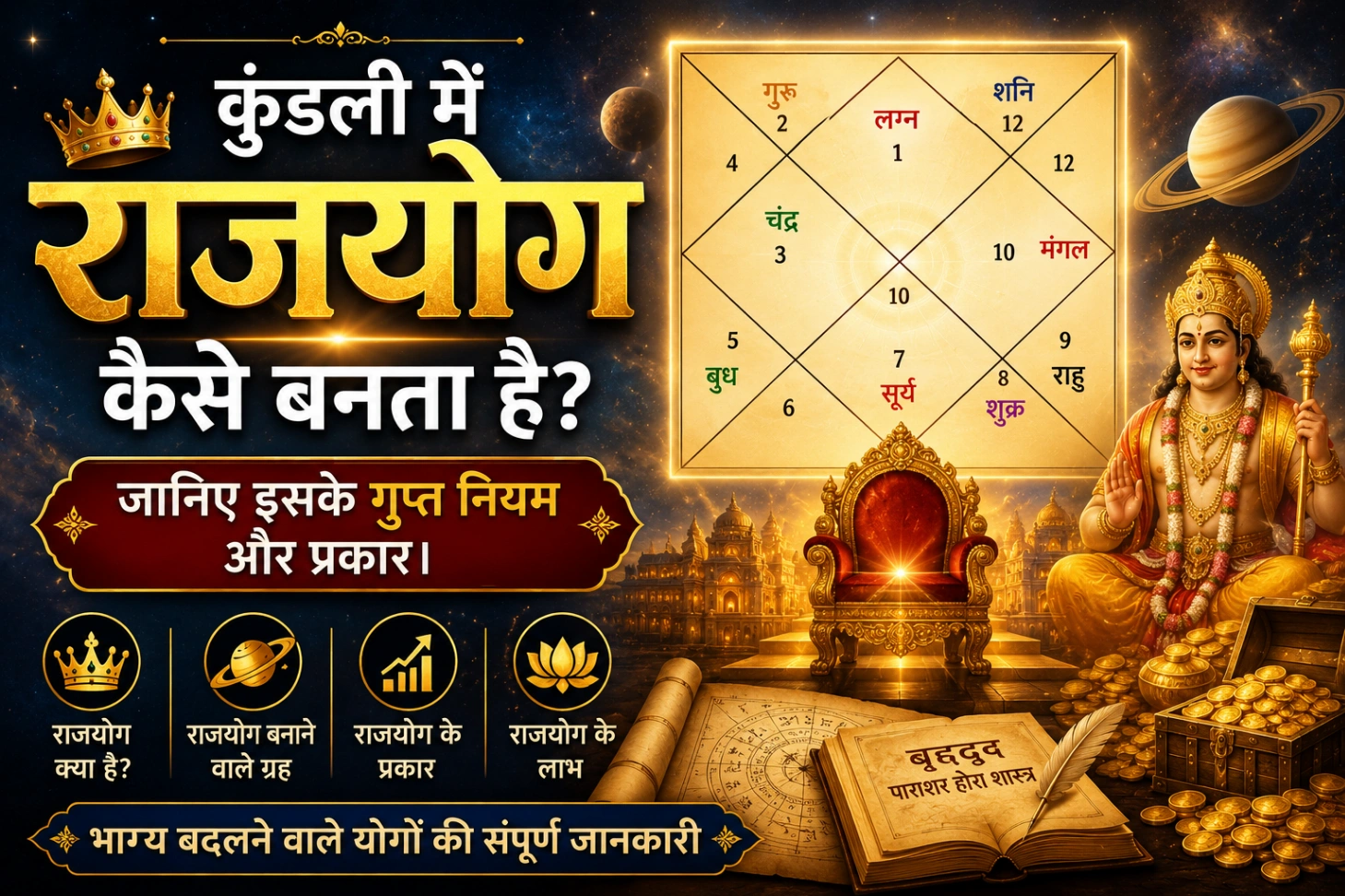Kundali Mein Rajyog Kaise Banta Hai