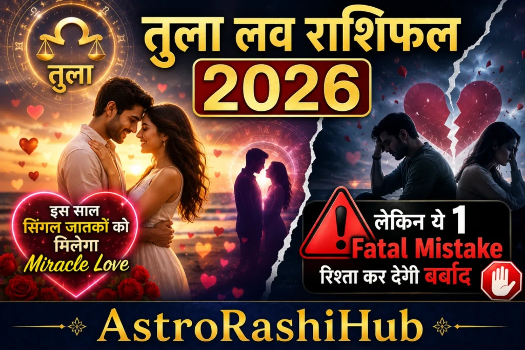 तुला लव राशिफल 2026: तुला राशि Shocking Revelation और Miracle प्यार एस्ट्रोराशिहब